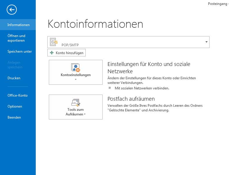 Abwesenheitsnotiz in Outlook 2013 einrichten - Schritt 1